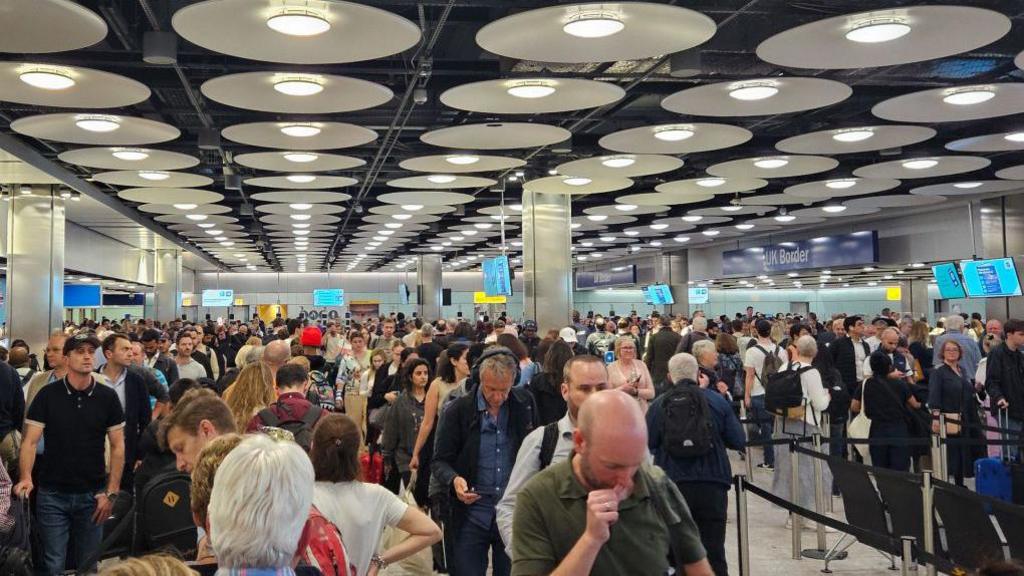 Queues form after e-gate glitch