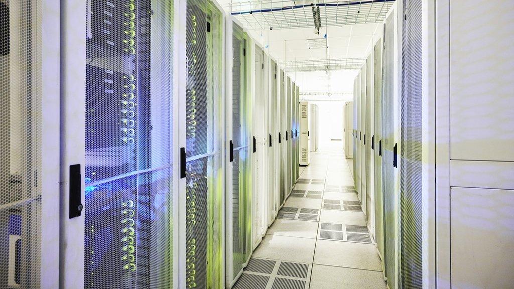 Server racks in a data centre