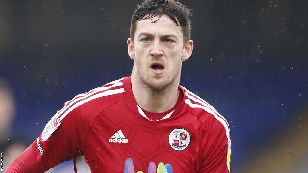 Ashley Nadesan in action for Crawley Town