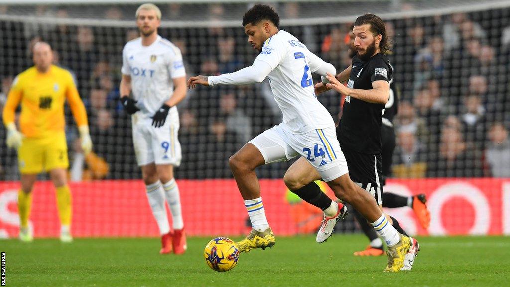 Georginio Rutter with the ball