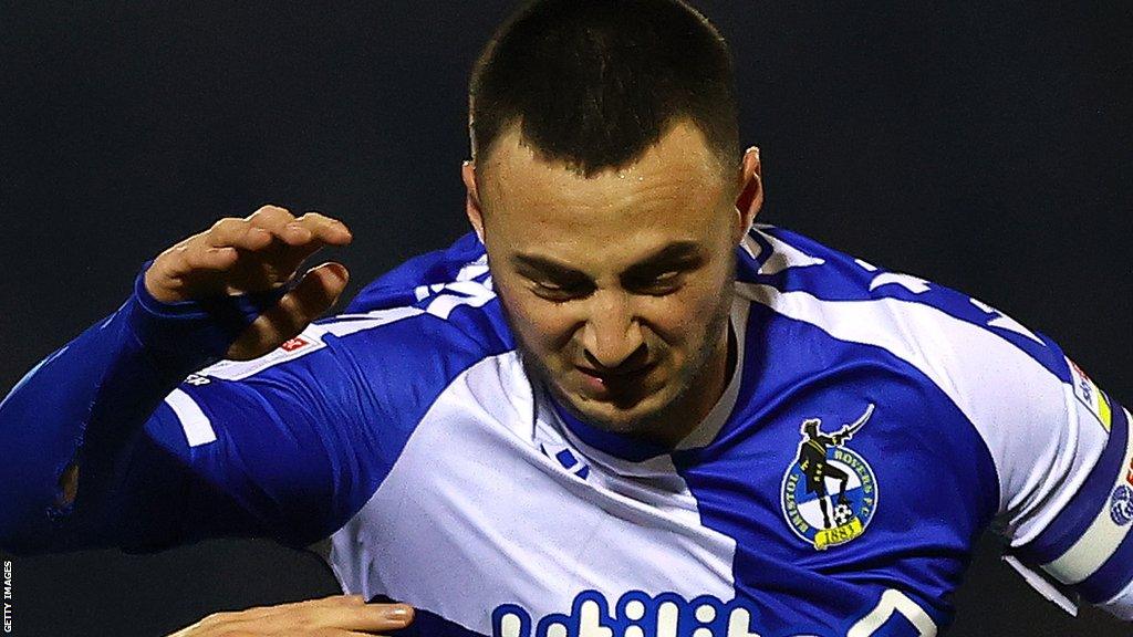 Aaron Collins in action for Bristol Rovers