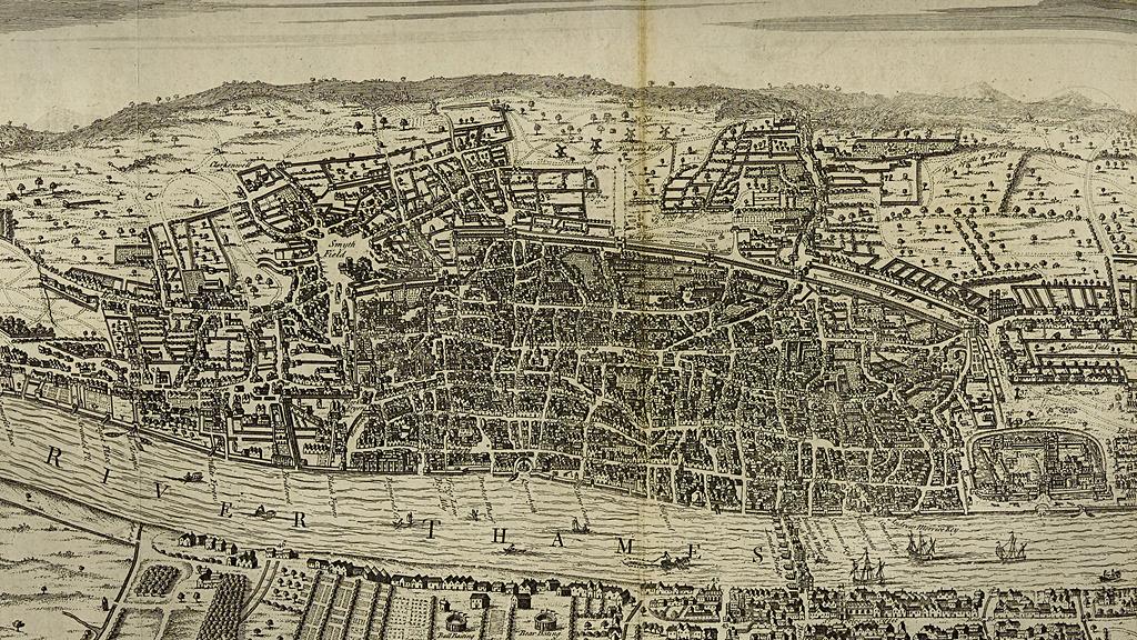 Depiction of London, 1560 - from Wren's Parentalia