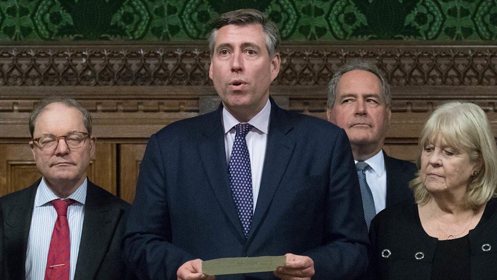 Graham Brady, 1922 Committee chair, announces Theresa May has survived an attempt to remove her, 12 December 2018