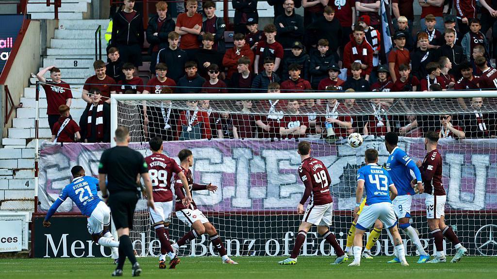 Dujon Sterling scoring for Rangers.