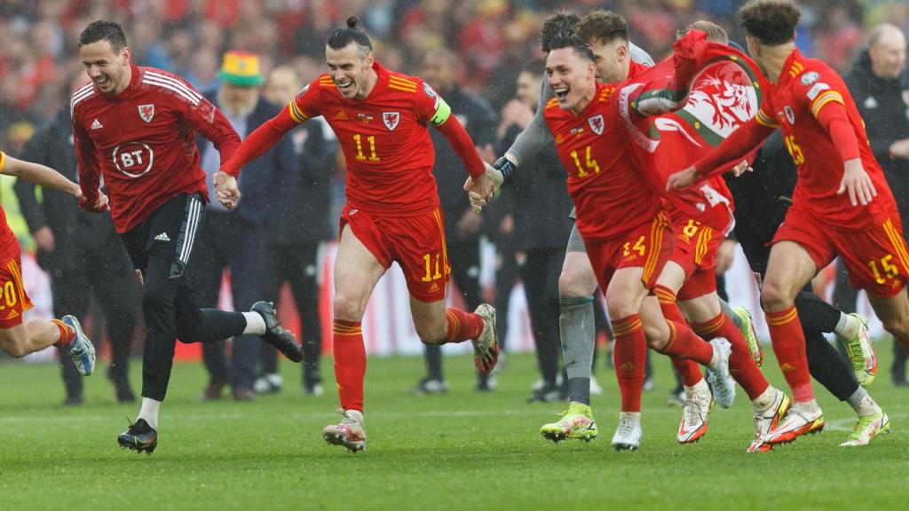 Wales celebrate