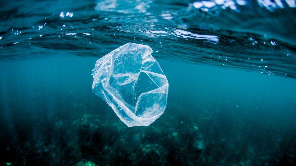 Plastic in the ocean