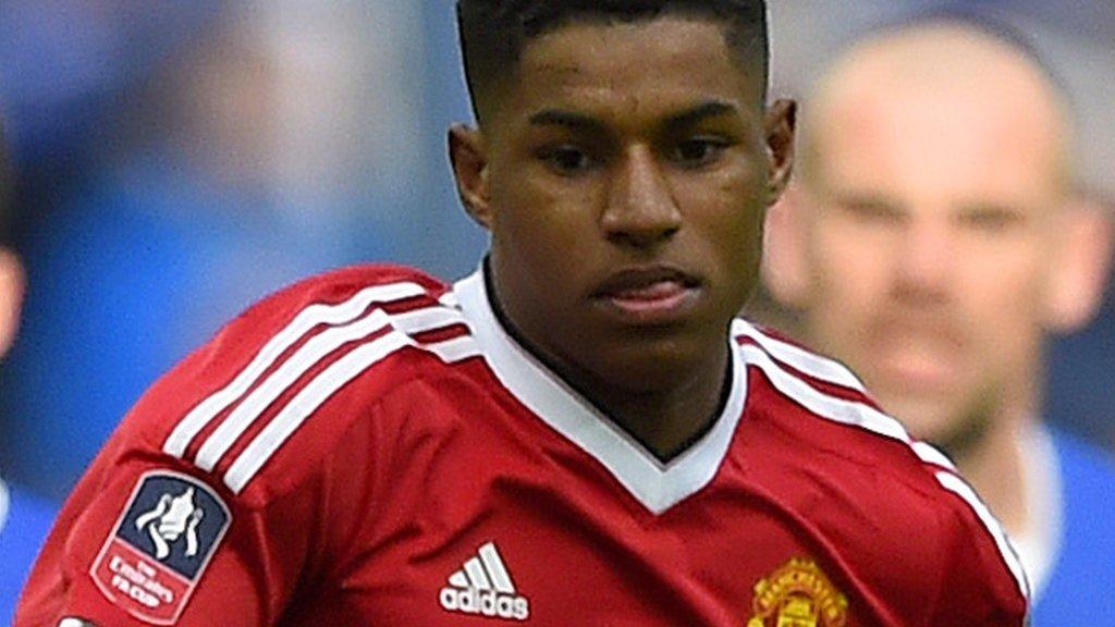 Manchester United striker Marcus Rashford