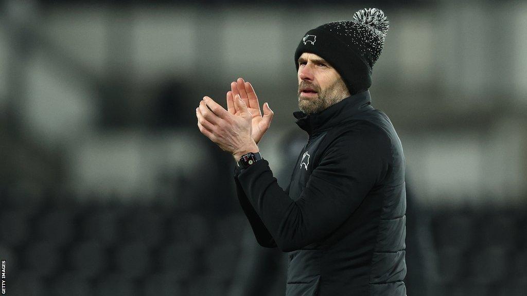 Derby have won 14 matches and drawn eight of Paul Warne's 27 League One games in charge, losing only five