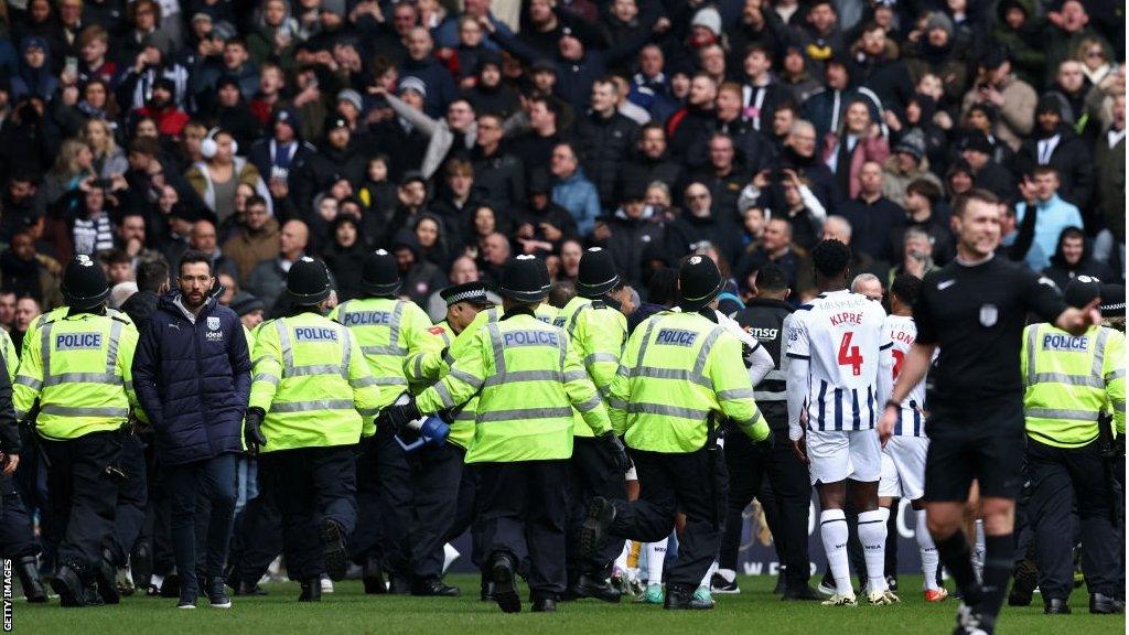 Police deal with fans disorder at The Hawthorns