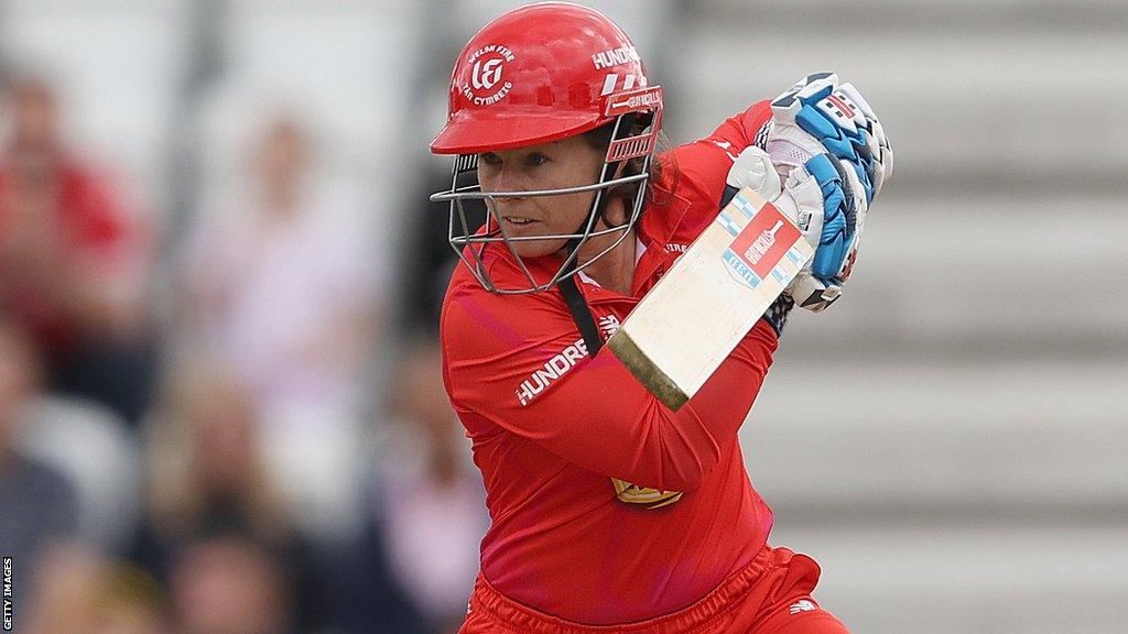 Tammy Beaumont takes a short for Welsh Fire