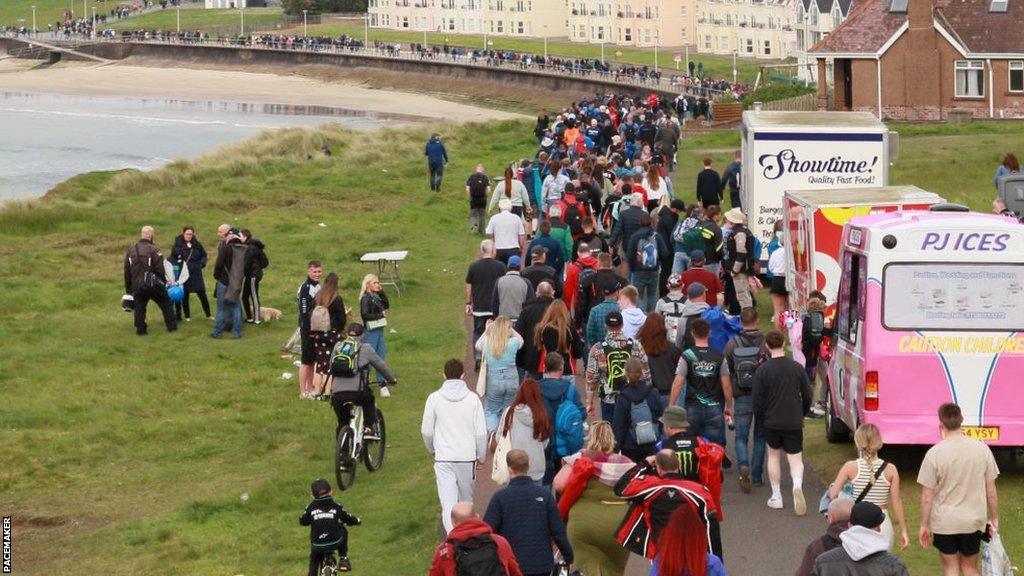 Crowds flocked to the north coast event in their tens of thousands