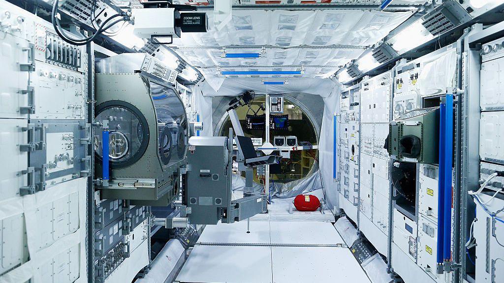 the inside of the ISS