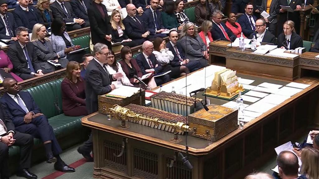 Wide shot of Commons