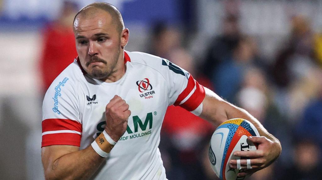 Jacob Stockdale in action for Ulster 