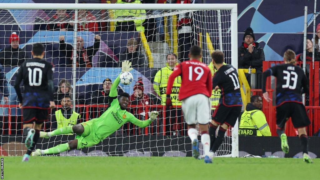 Andre Onana of Manchester United