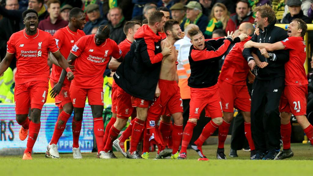 Liverpool celebrating win