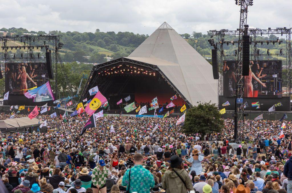 The Pyramid stage Glastonbury.