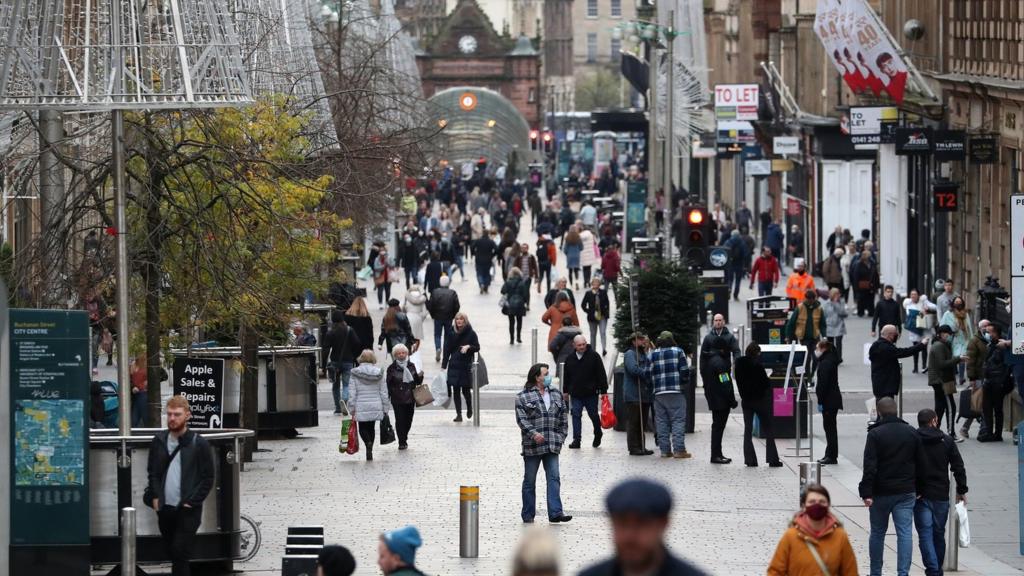 Glasgow shopping street