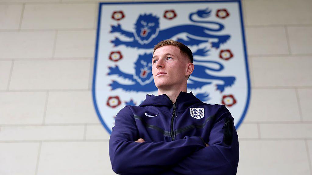 Elliot Anderson poses for a photo at St George's Park on 2 September, 2025