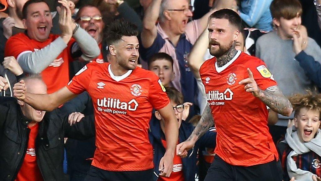 Luton celebrate