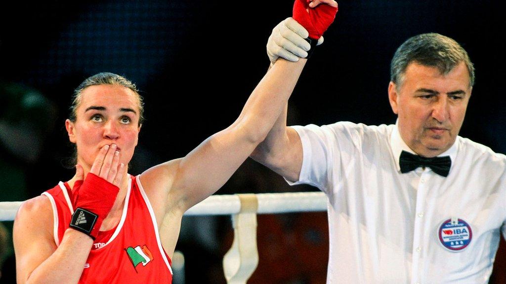 Irish boxer Kellie Harrington is announced winner in a recent tournament in Bulgaria