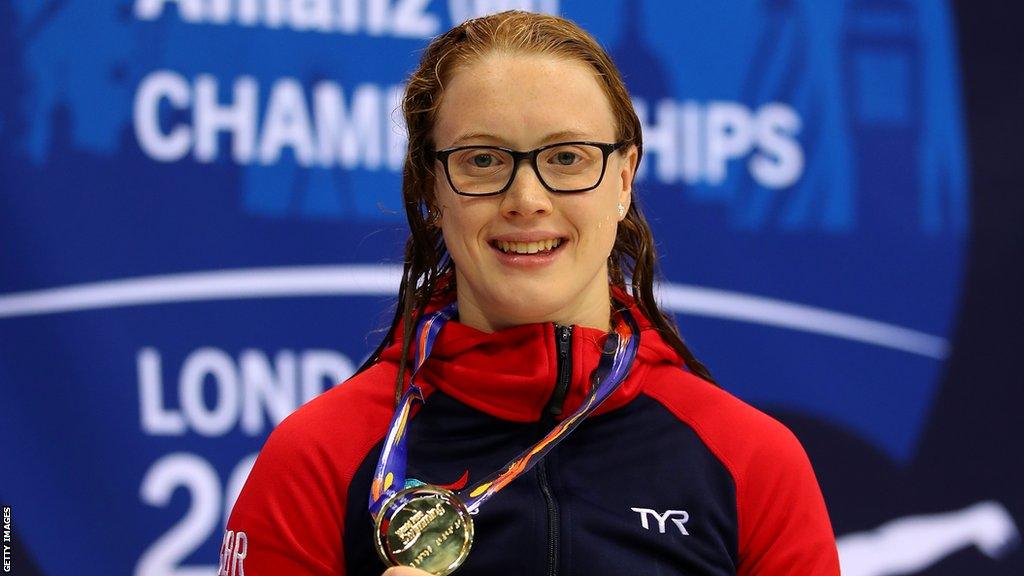 Brock Whiston with one of her World Championship golds