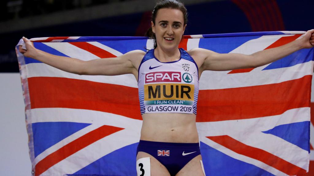 Laura Muir celebrates