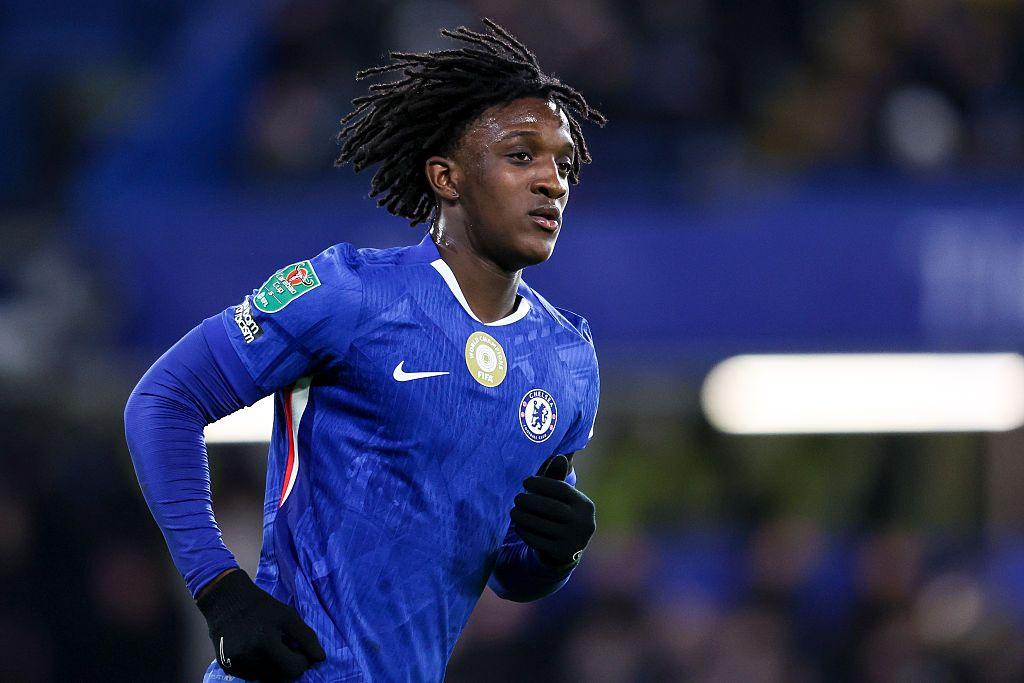 Shim Mheuka of Chelsea during the Carabao Cup Semi Final First Leg match between Chelsea and Arsenal