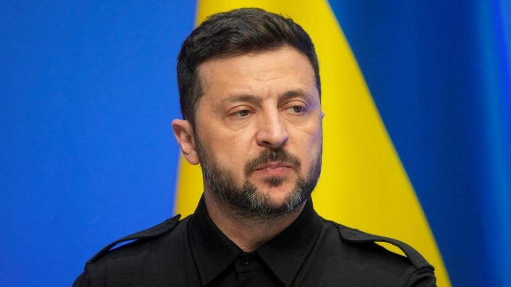 Ukraine's President Volodymyr Zelenskiy attends a press conference, on the day of the NATO Bucharest Nine (B9) meeting, in Vilnius, Lithuania, June 2, 2025