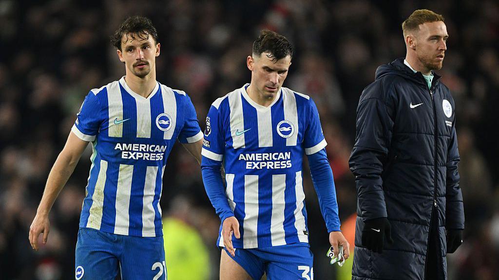 Olivier Boscagli and Pascal Gross look dejected