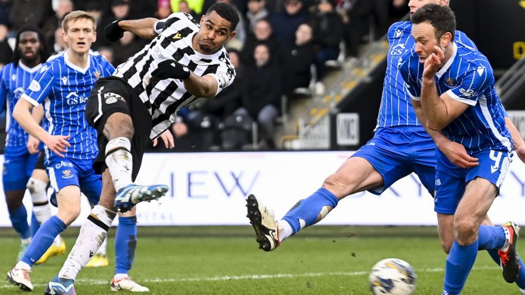 St Mirren's Mikael Mandron scores to make it 2-0