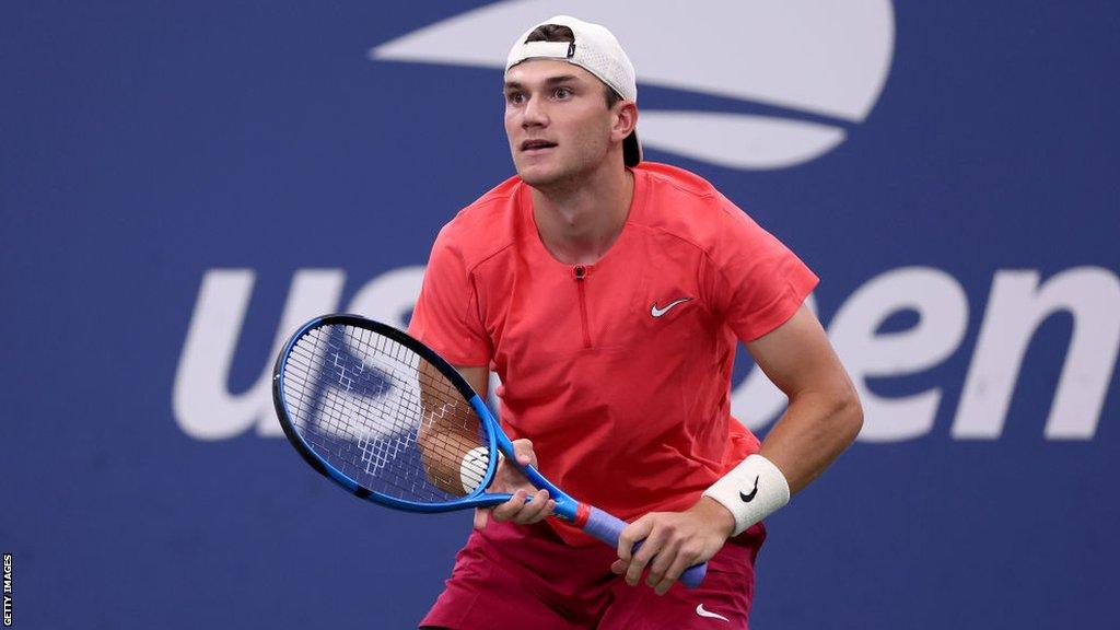 Jack Draper in action at the US Open in September