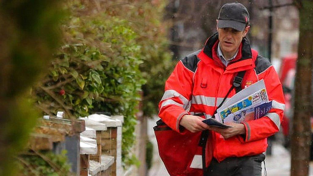 Royal Mail postal worker