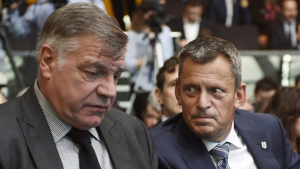 Sam Allardyce and Martin Glenn