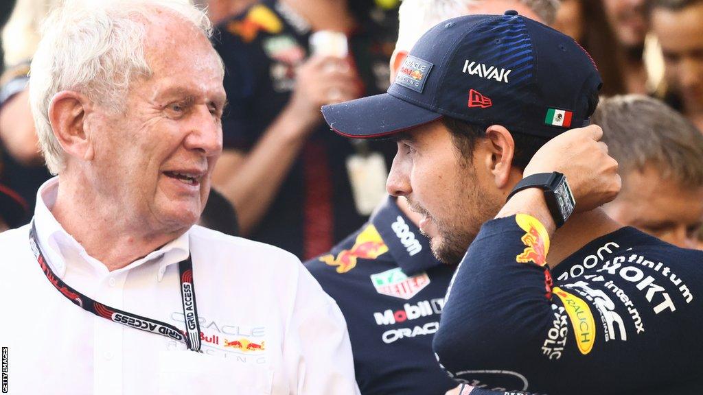 Helmut Marko has apologised to Sergio Perez