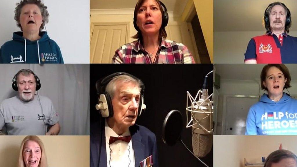 Charlie Pallet has raised money for Help for Heroes after recording his cover of a wartime song.