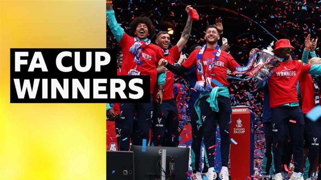 Crystal Palace celebrate FA Cup victory