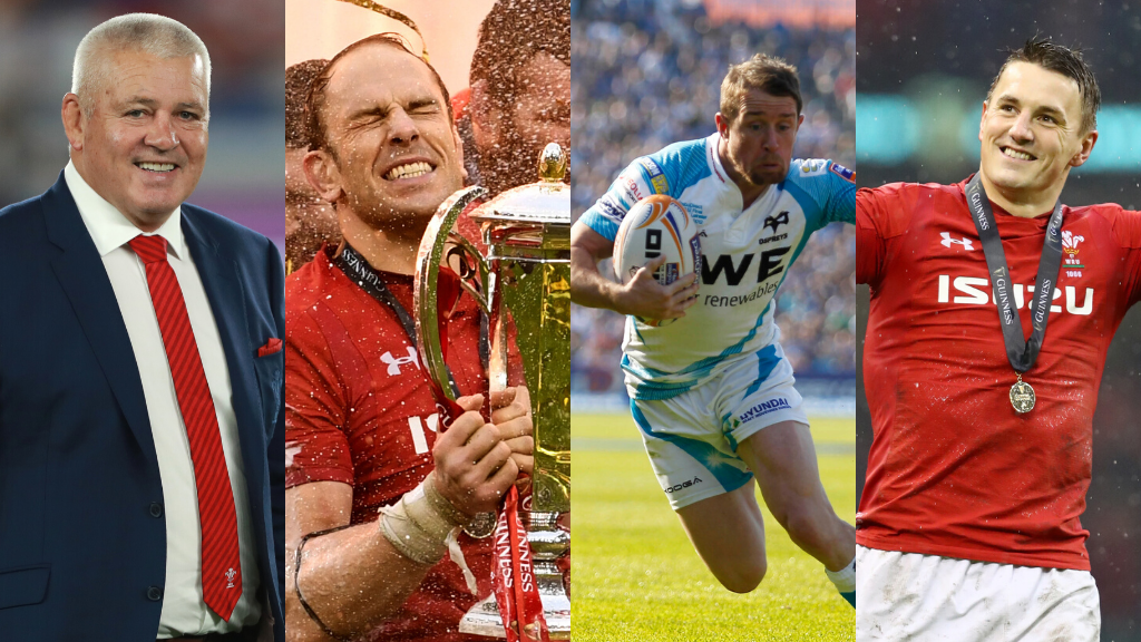 Warren Gatland, Alun Wyn Jones, Shane Williams and Jonathan Davies