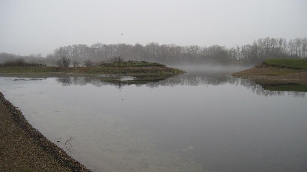 A lake at Burton Riggs Nature Reserve