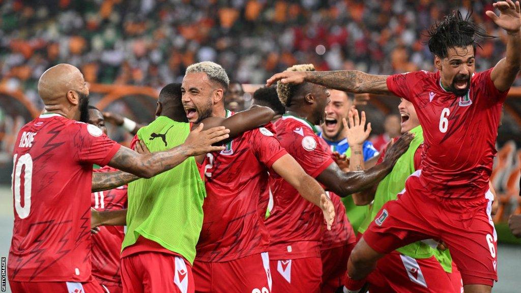 Equatorial Guinea celebrate