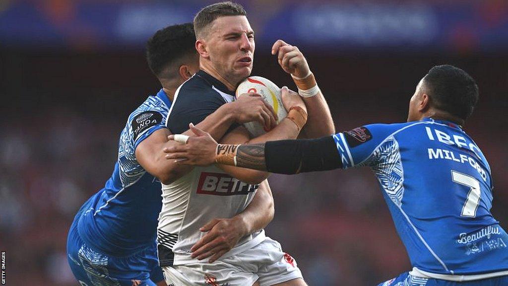 George Williams played in England's semi-final defeat by Samoa