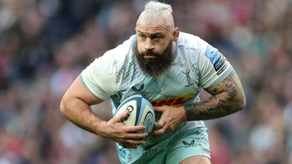 Harlequins prop Joe Marler in action.