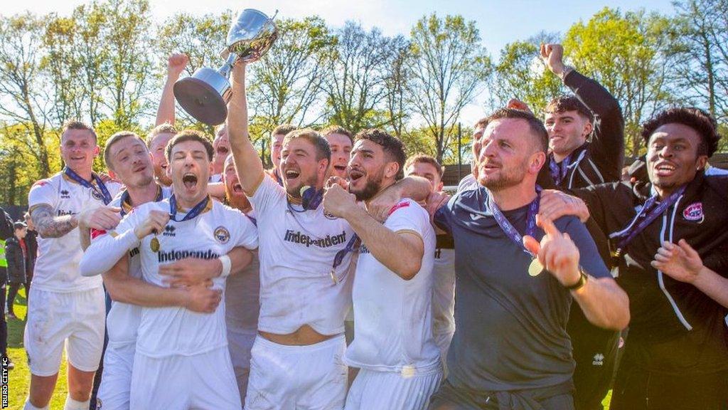 Truro City celebrate promotion