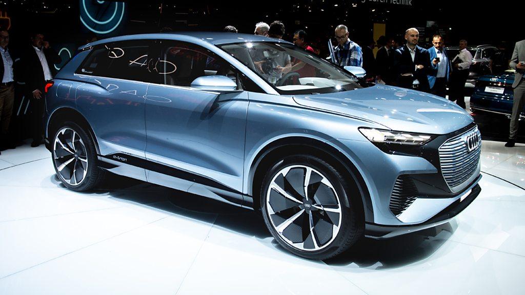 The electric-powered Audi Q4 E-tron SUV