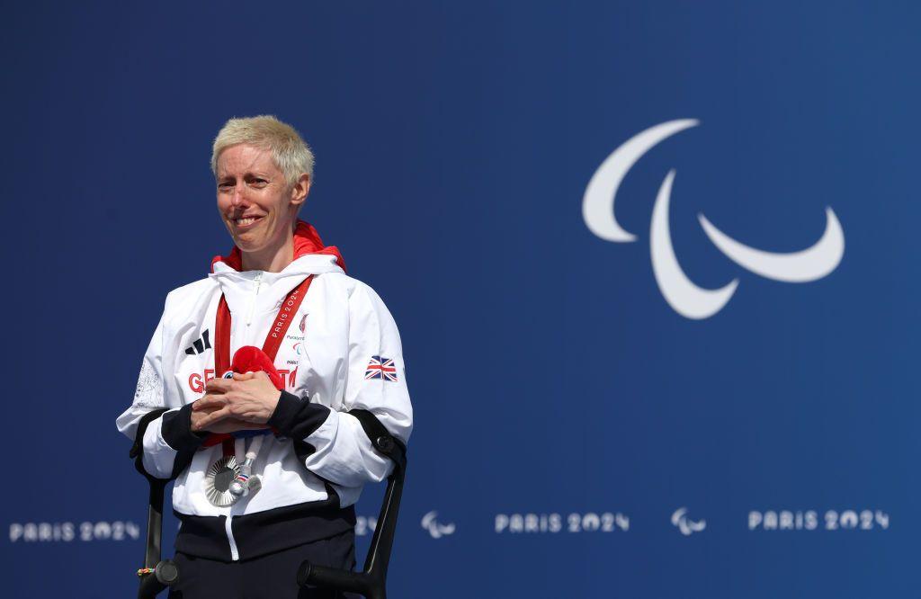 Fran Brown after winning silver for ParalympicsGB