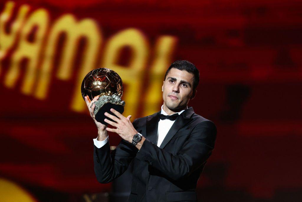 Rodri with 2024 Ballon d'Or