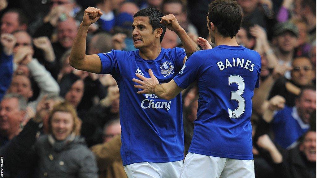 Former Everton striker Tim Cahill