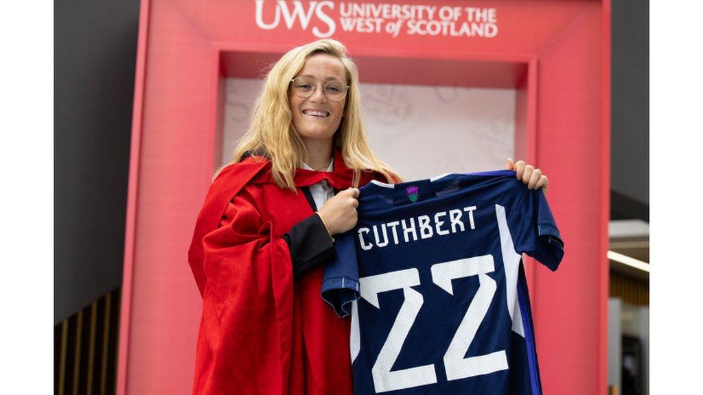 Erin Cuthbert received an Honorary Doctorate at the University of the West of Scotland earlier this month