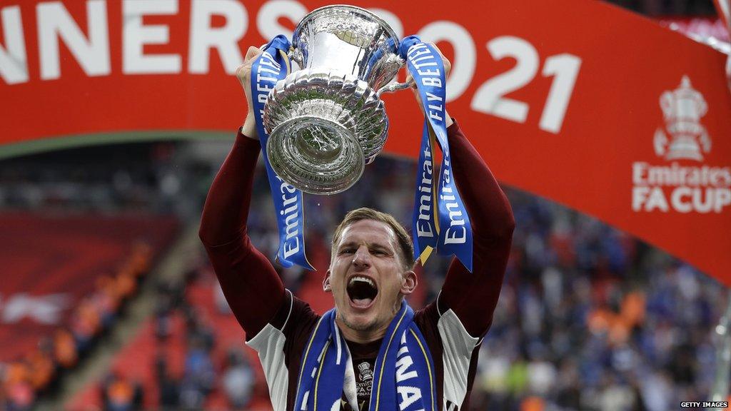 Marc Albrighton is one of two current Leicester players who have won the Premier League and the FA Cup with the club