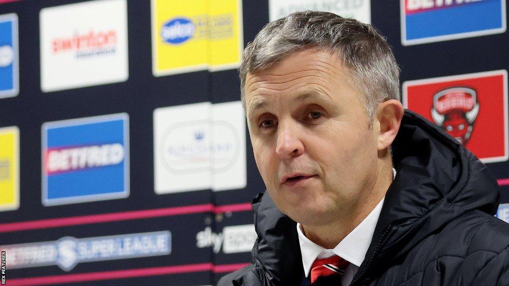 Paul Rowley told BBC Radio Manchester that Salford Red Devils' defeat by St Helens on Sunday was "decided by the officiating"